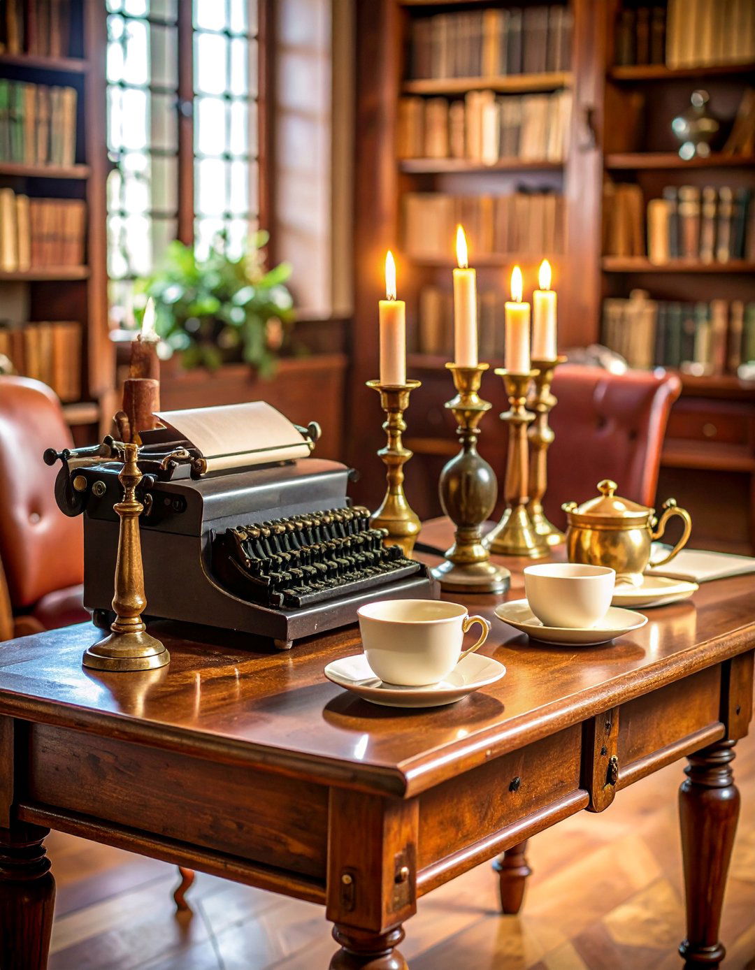 Vintage Library and Literary Romance Theme - 25 Wedding Table Decoration Ideas