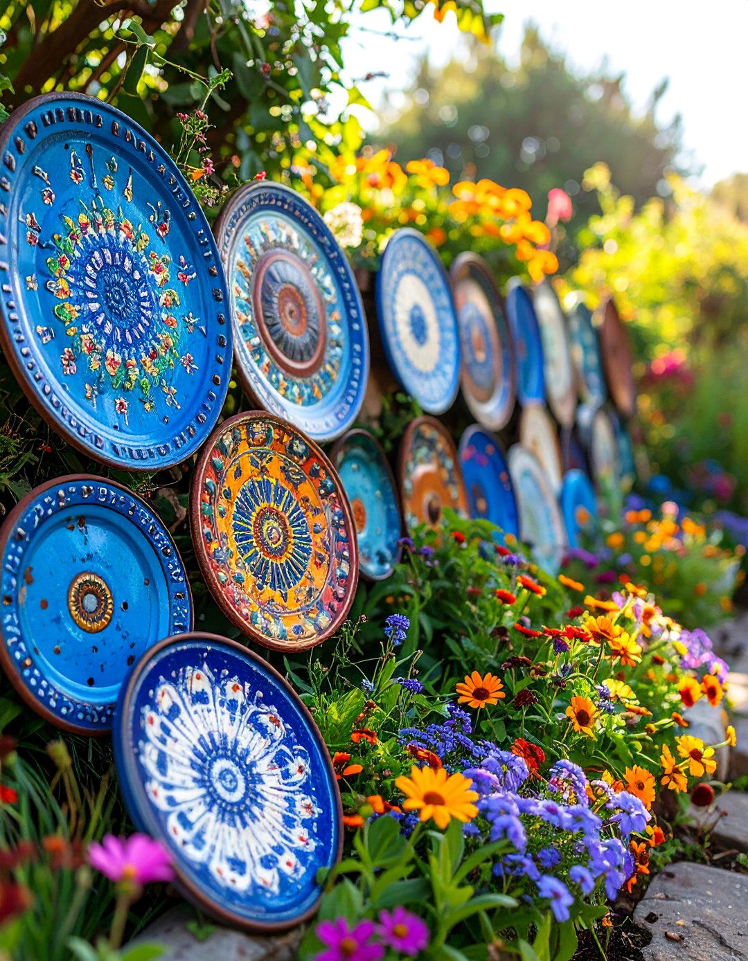 Vintage License Plate Garden Art - 25 Garden Sign Ideas