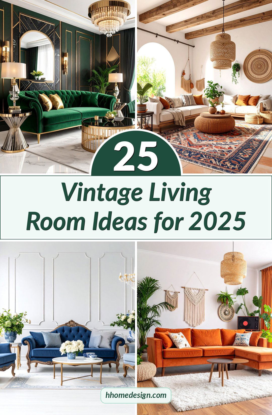 25 Vintage Living Room Ideas for 2025