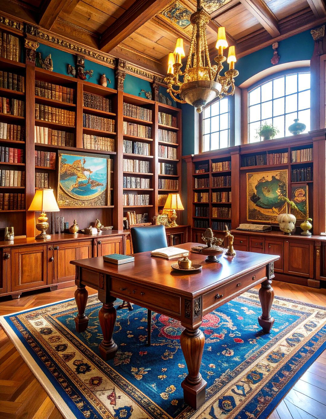 Vintage Maritime Study Room - 25 Nautical Decor Ideas