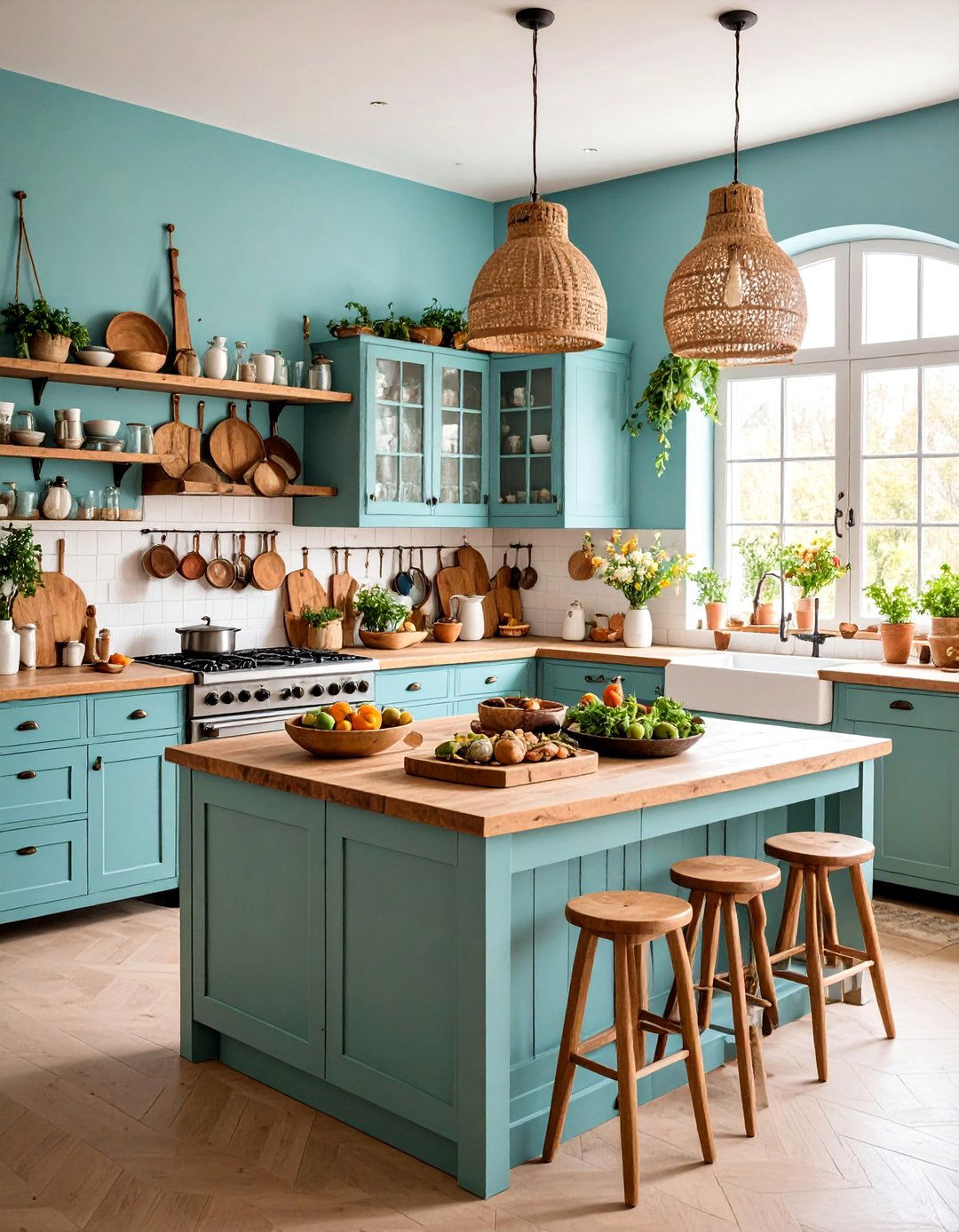 Vintage Market Boho Kitchen Style - 25 Bohemian Interior Design Ideas