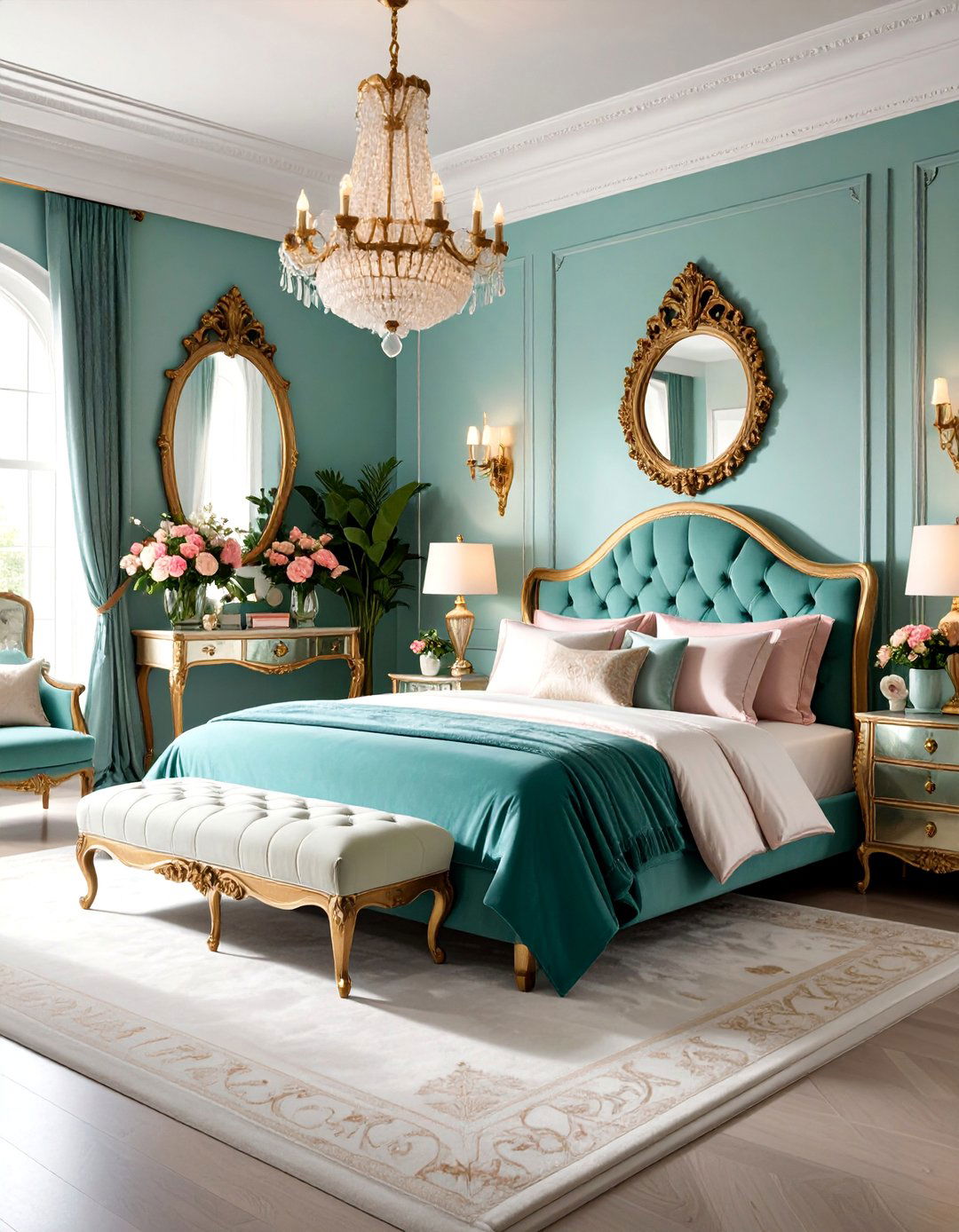 Vintage Mexican Movie Star Glamour Bedroom - 25 Mexican Bedroom Ideas