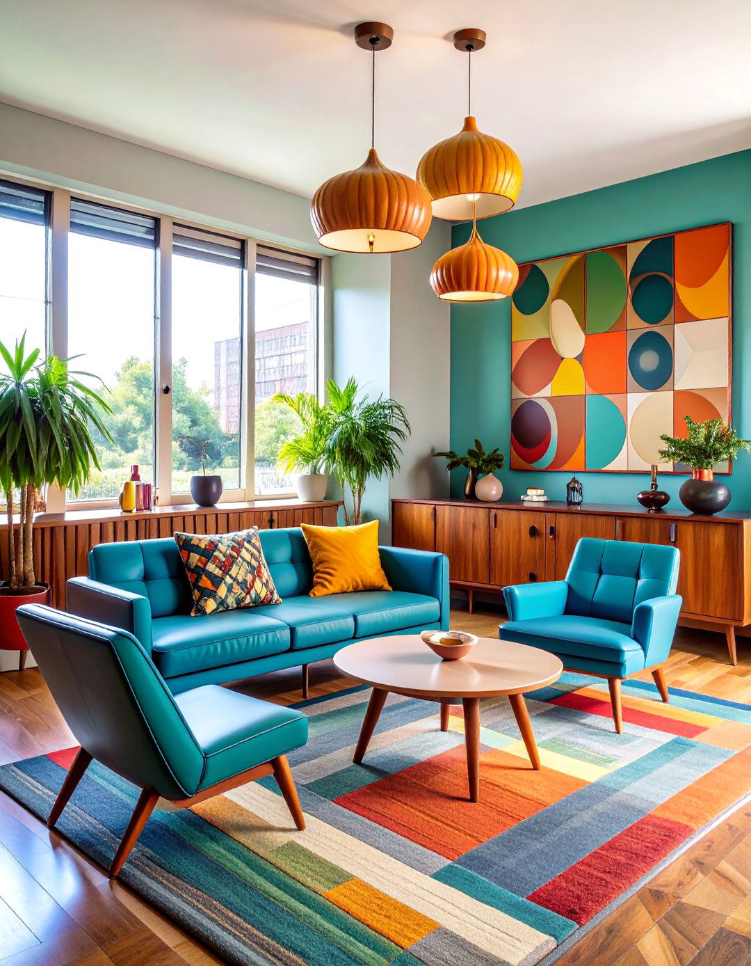 Vintage Mid Century Coffee Lounge - 25 Office Coffee Station Ideas