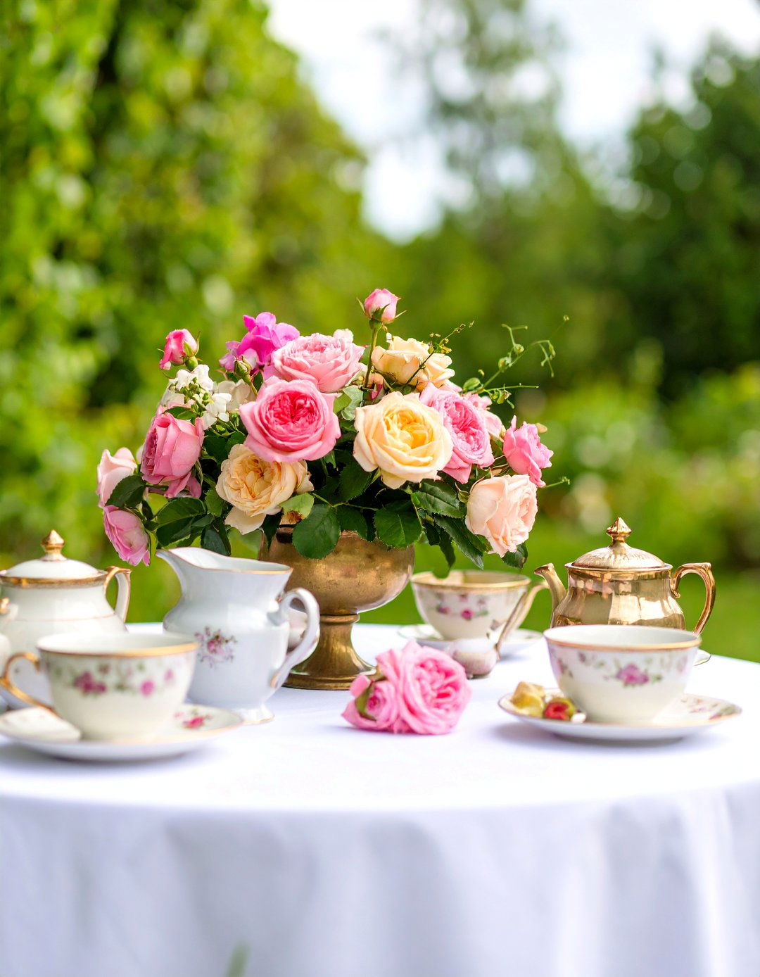 Vintage Mix and Match Garden Party - 25 Bud Vase Wedding Centerpiece Ideas