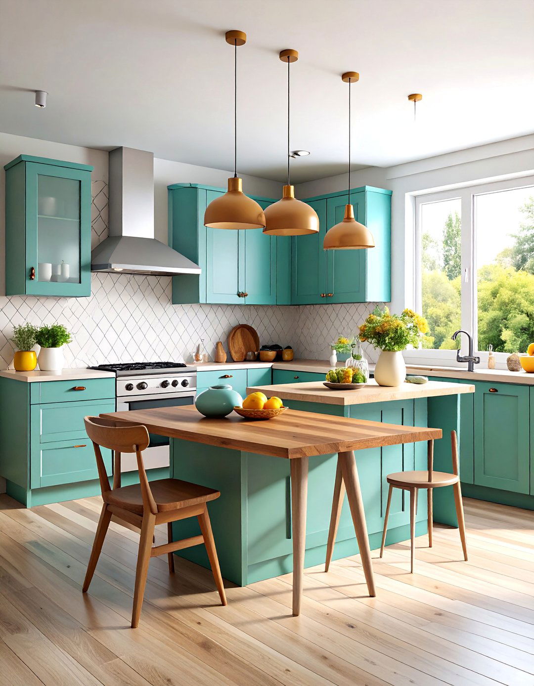 Vintage Modern Eclectic Kitchen with Mixed Eras - 25 Eclectic Kitchen Ideas