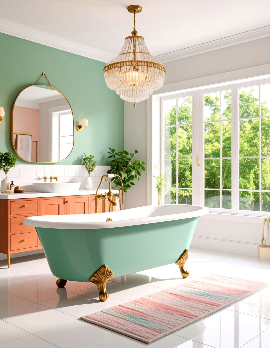 Vintage Modern Fusion Style - 25 Modern Bathroom Decor Ideas