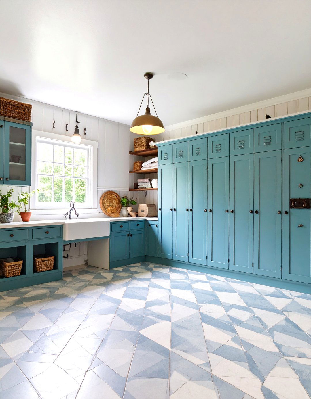 Vintage Mudroom Style Garage Laundry Area - 25 Garage Laundry Room Ideas