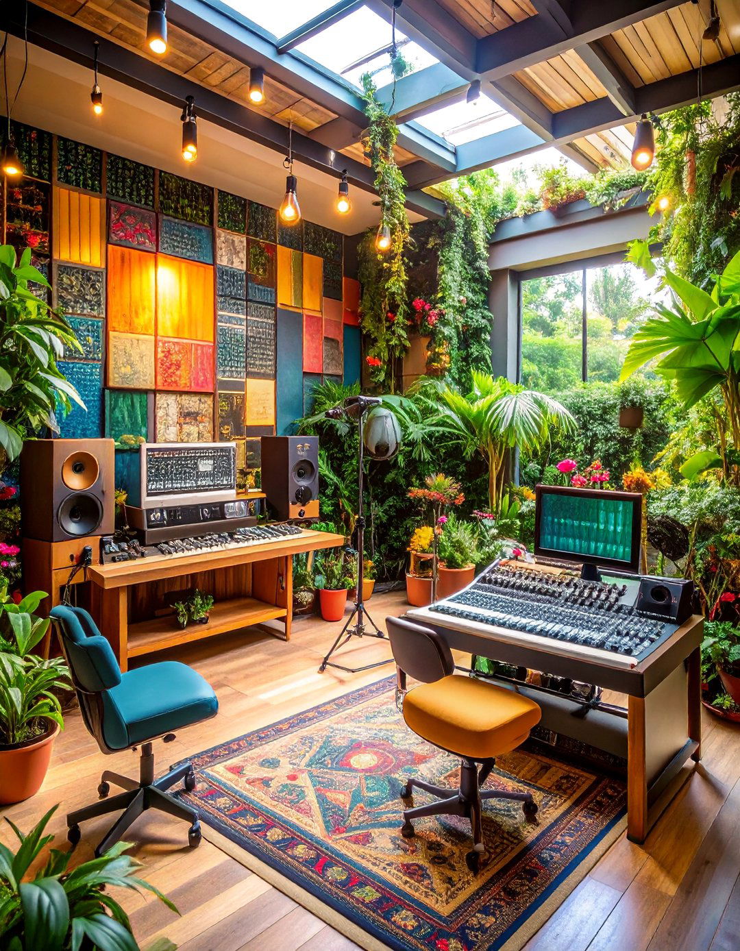 Vintage Music Recording Studio - 25 Garden Room Ideas