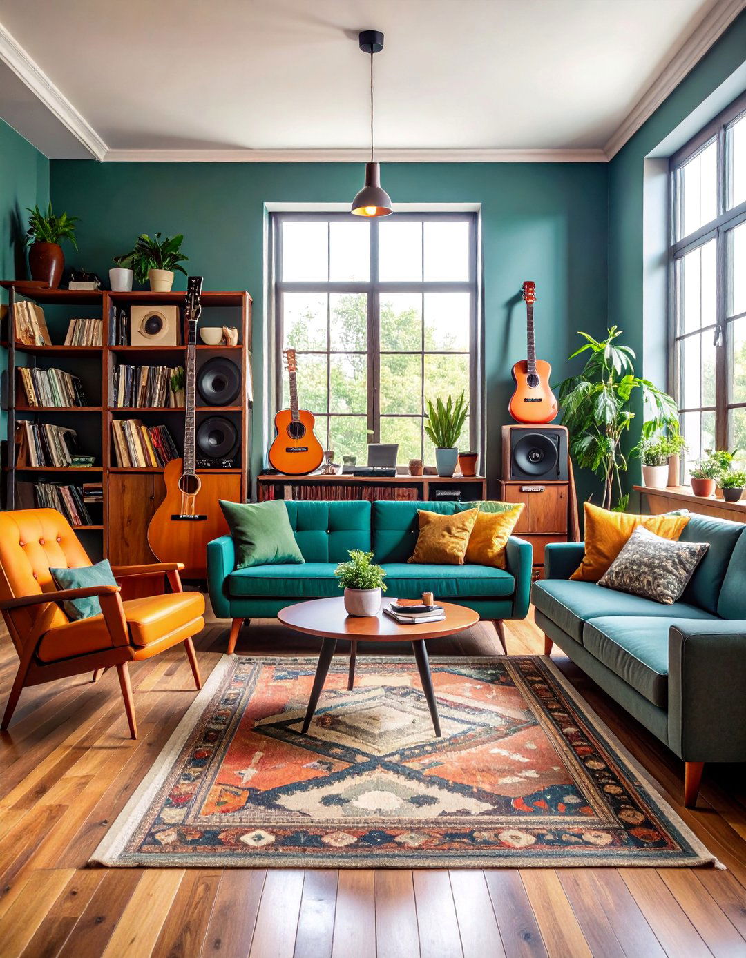 Vintage Music Room Living Room with Sound and Style - 25 Gypsy Bohemian Living Room Ideas