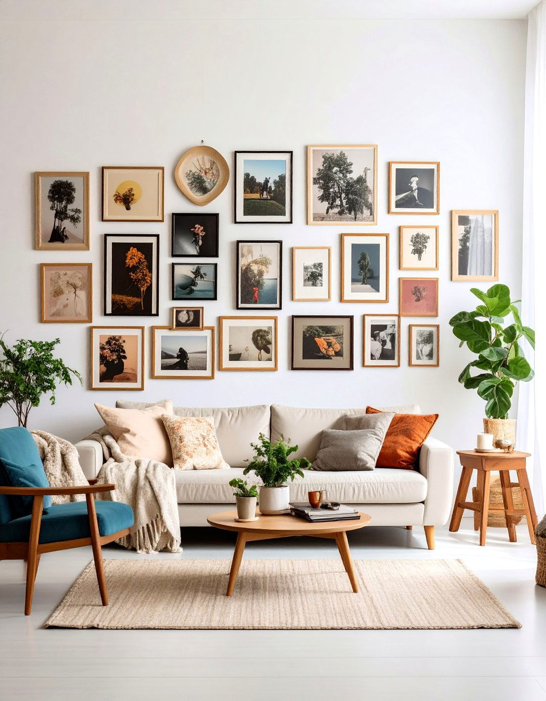 Vintage Photography Collection Wall - 25 Blank Wall Ideas