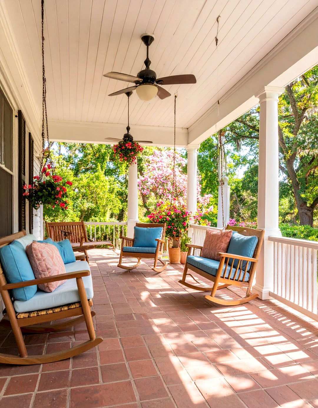 Vintage Porch Swing Patio with Southern Charm - 25 Rustic Patio Ideas