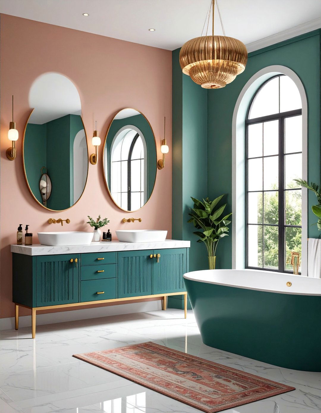 Vintage Poster Art Art Deco Bathroom - 25 Art Deco Bathroom Ideas
