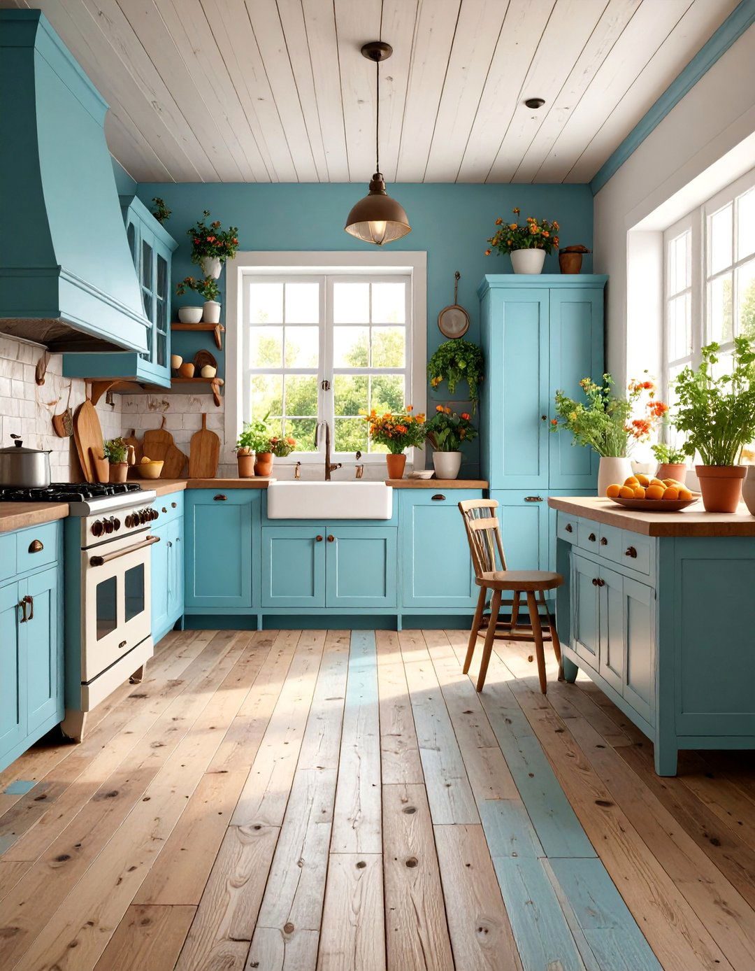 Vintage Reclaimed Wood Kitchen with Historical Character - 25 Kitchens With Wood Floors