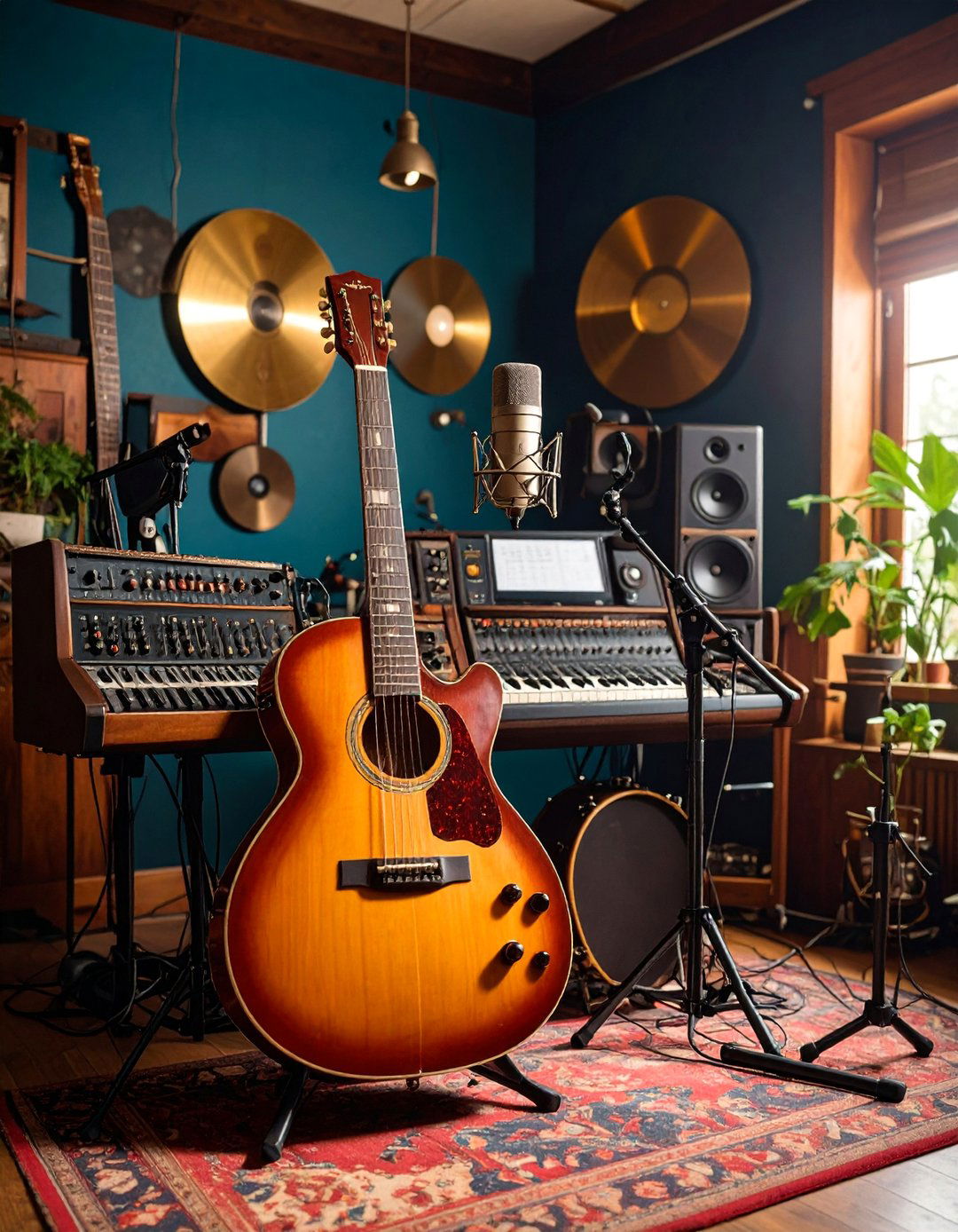 Vintage Recording Studio Guitar Archive - 25 Guitar Room Ideas