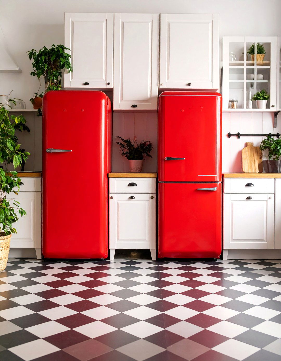 Vintage Red Appliance Kitchen - 25 Red Kitchens