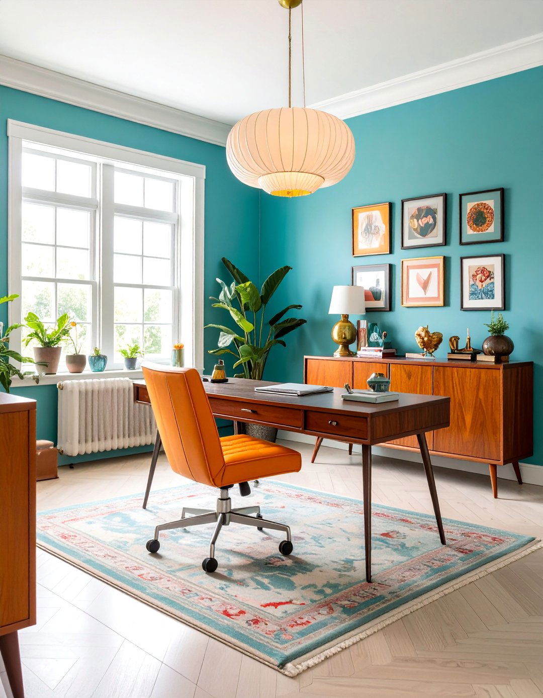 Vintage Retro Home Office - 25 Modern Home Office Ideas