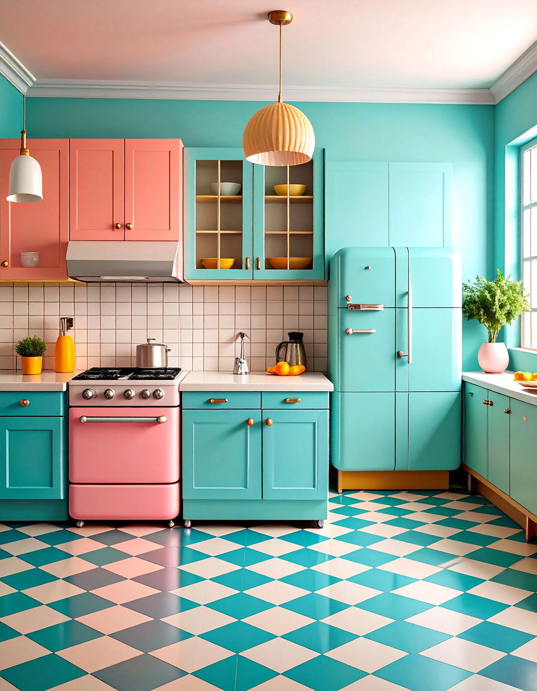 Vintage Retro Kitchen Design with Nostalgic Elements - 25 Kitchen Design Ideas
