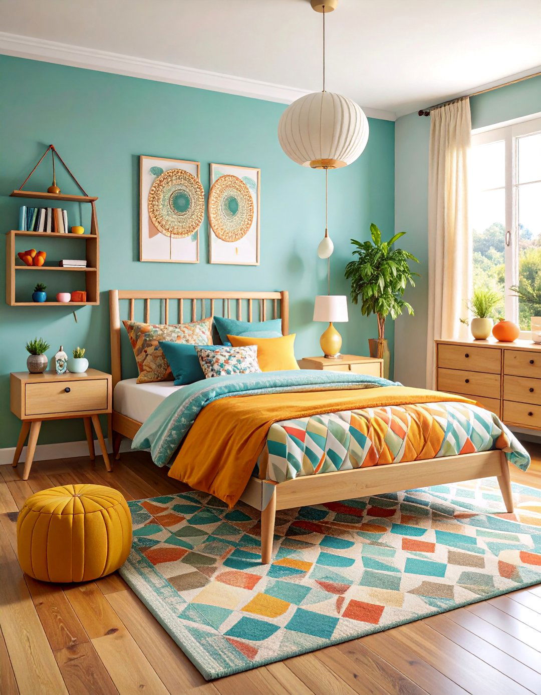 Vintage Retro Tween Bedroom Design - 25 Tween Bedroom Ideas