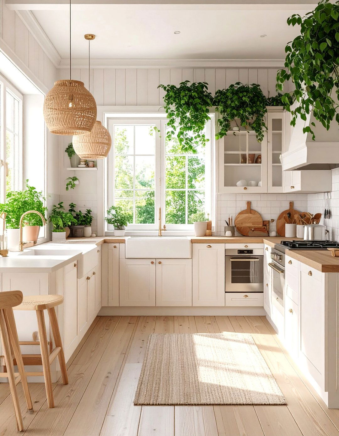 Vintage Scandinavian Kitchen with Light Wood Elements - 25 Vintage Kitchen Ideas