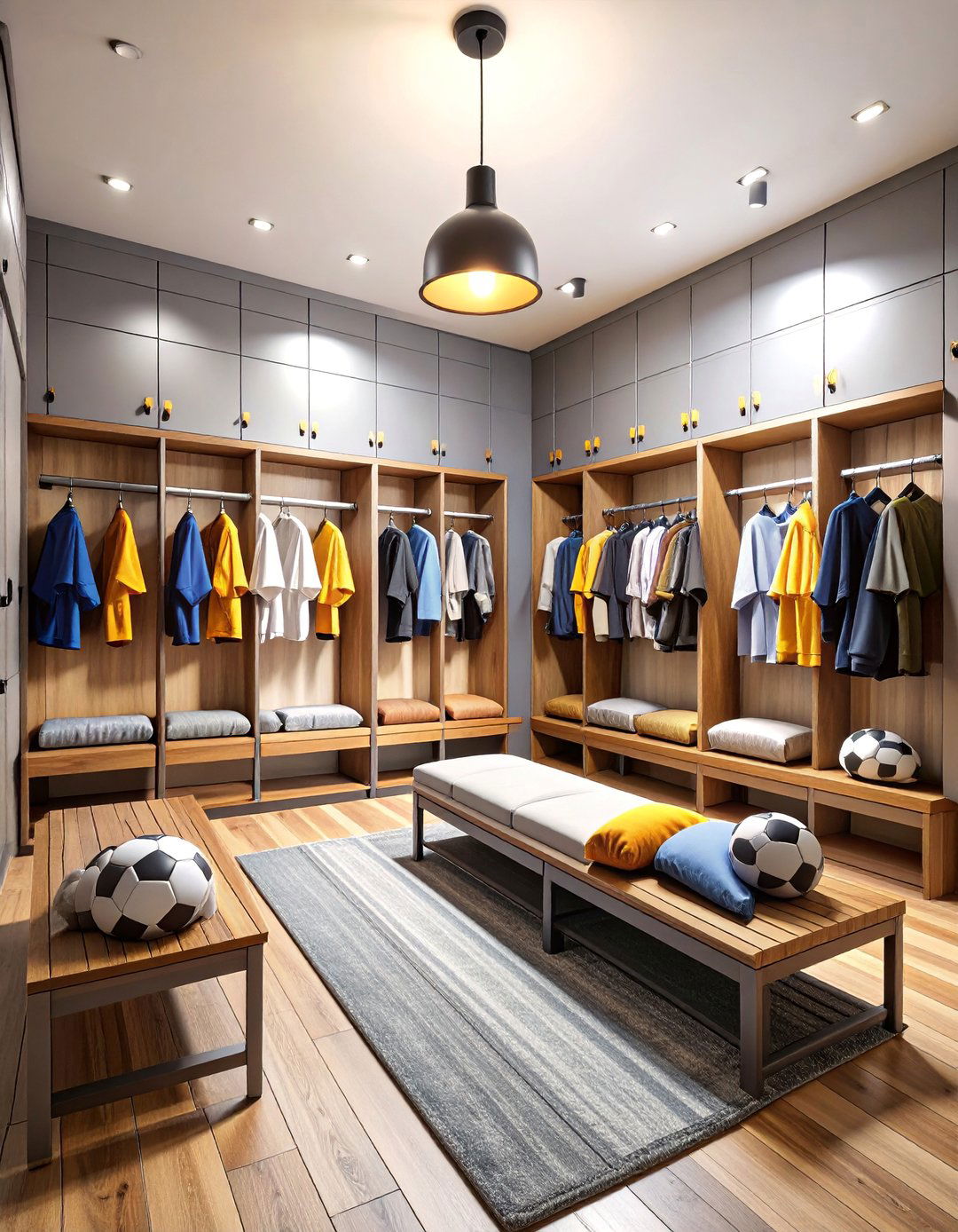 Vintage Soccer Locker Room Bedroom Design - 25 Soccer Themed Bedroom Ideas