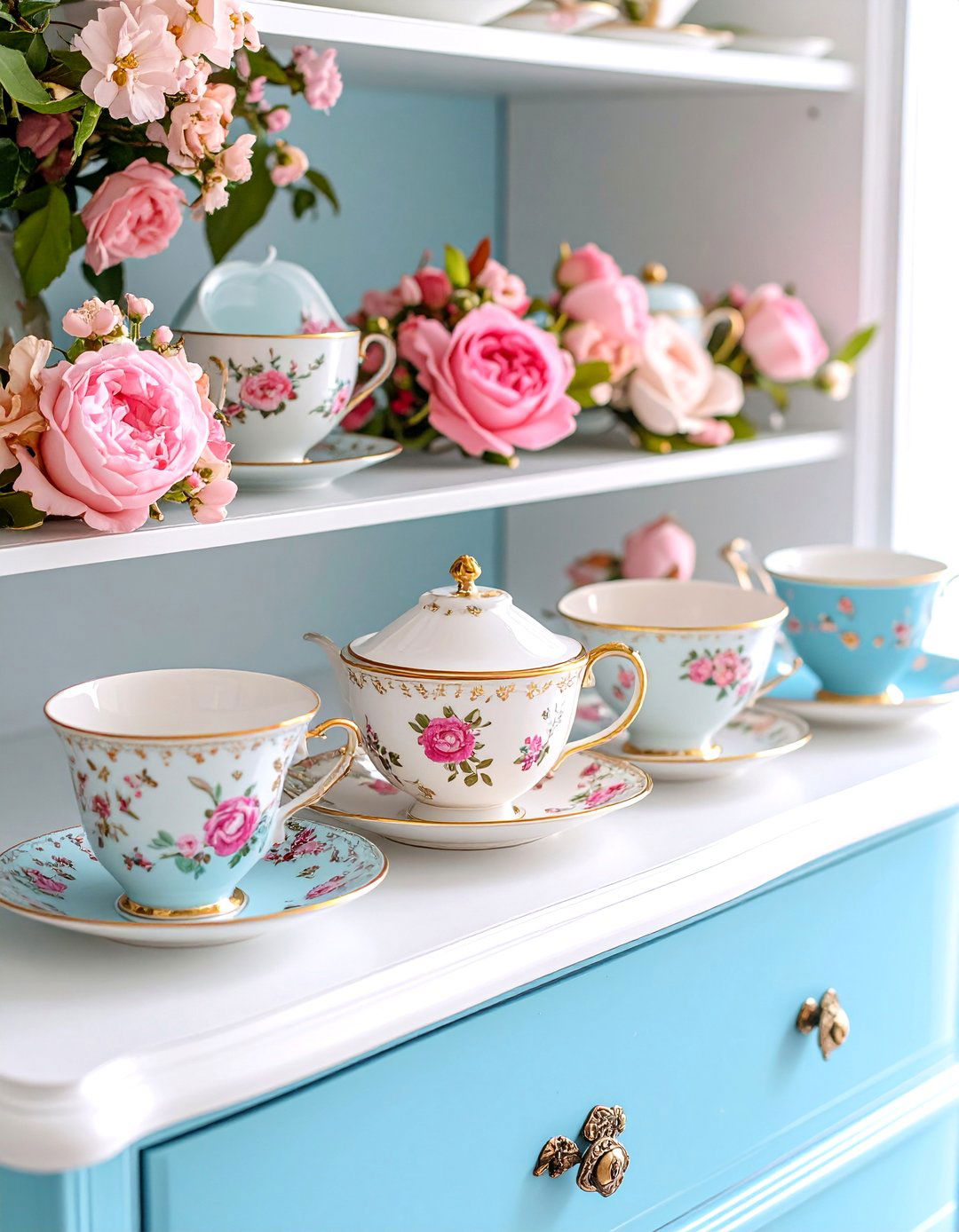 Vintage Teacup Earring Collection - 25 Earring Storage Ideas