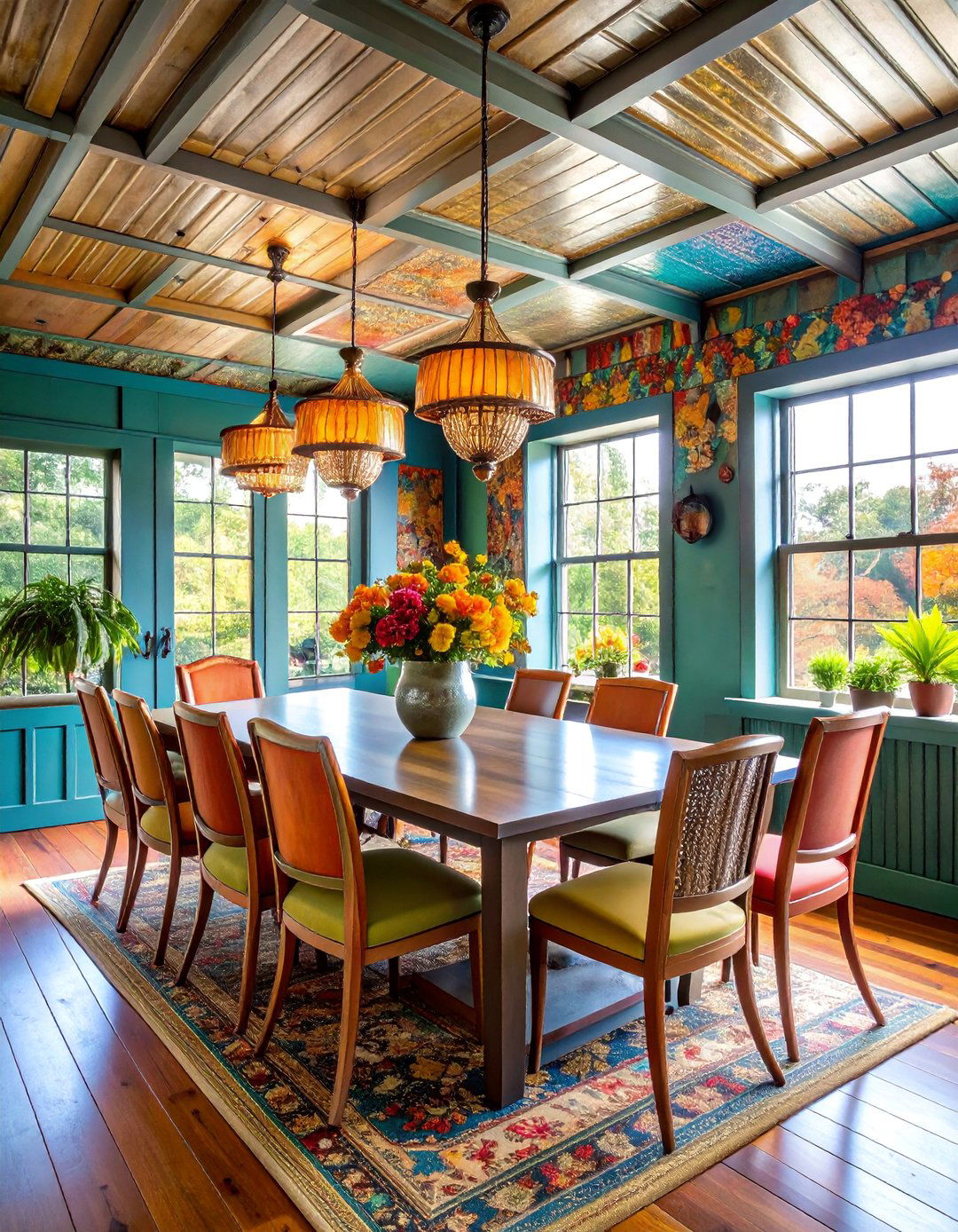 Vintage Tin Ceiling Tile Rustic Wainscoting Installation - 25 Rustic Wainscoting Ideas