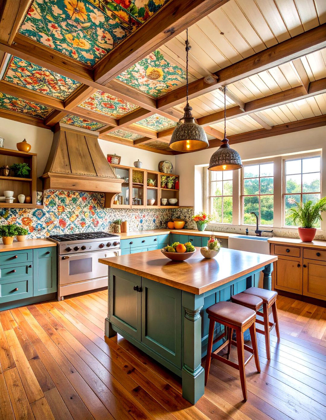 Vintage Tin Tile Ceiling Design - 25 Ceiling Wallpaper Ideas