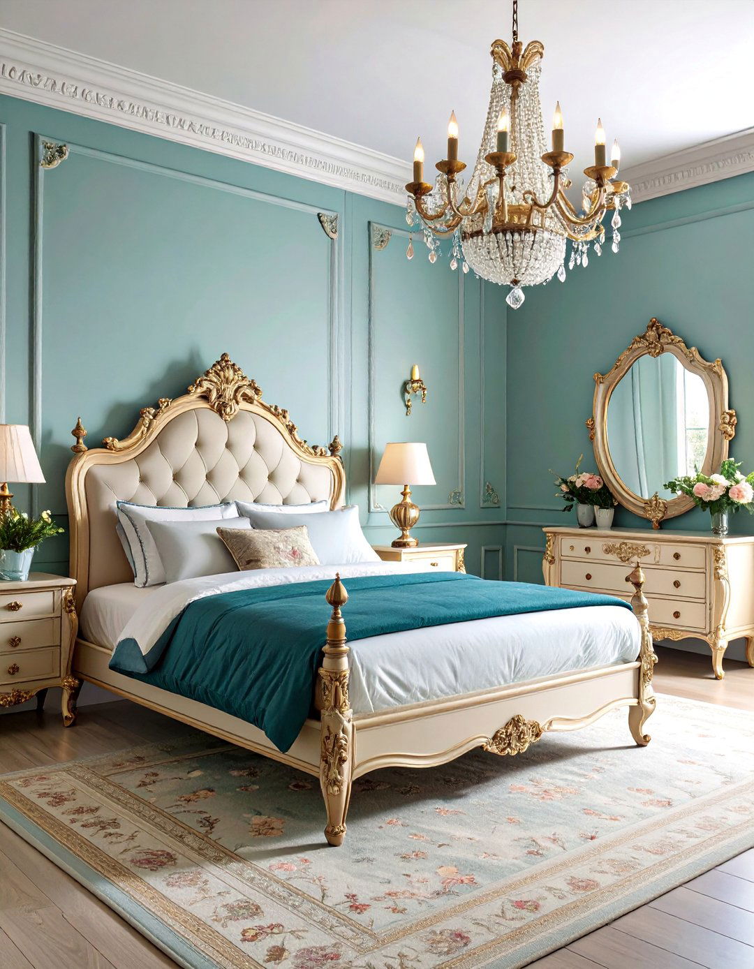 Vintage Victorian Bedroom with Ornate Details - 25 Bedroom Ideas for Women