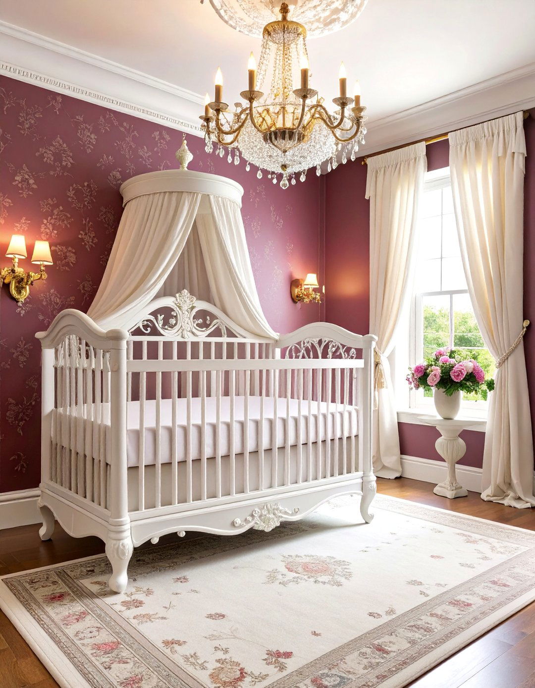 Vintage Victorian Purple Elegance - 25 Purple Nursery Ideas