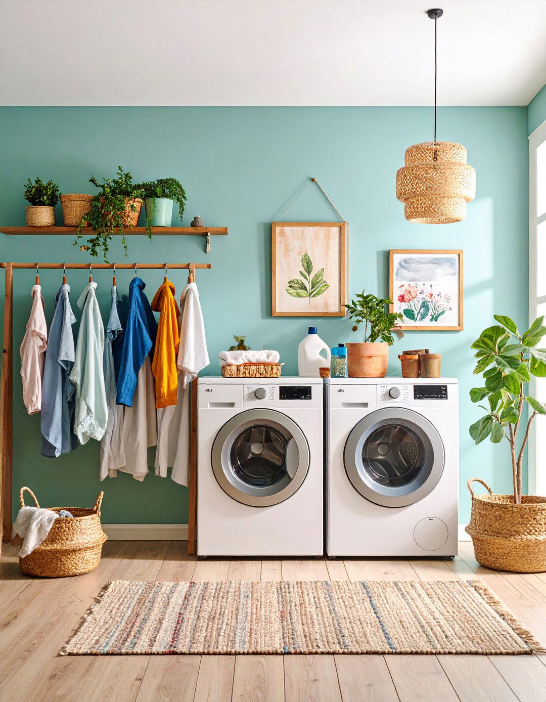 Vintage Washboard Wall Art Laundry Room - 25 Rustic Laundry Room Ideas