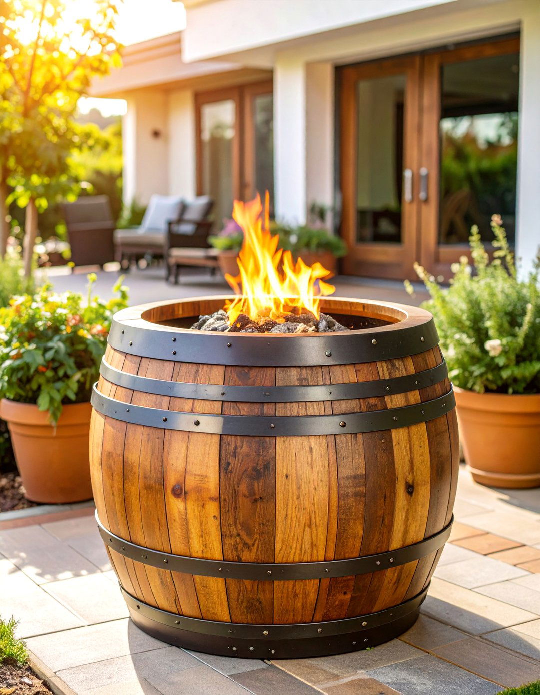 Vintage Whiskey Barrel Fire Pit - 25 Wood Burning Fire Pit Ideas