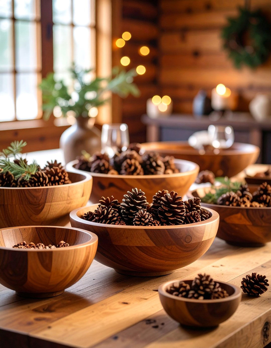 Vintage Wooden Bowl Dining Room Table Centerpiece - 25 Dining Room Table Decor Ideas