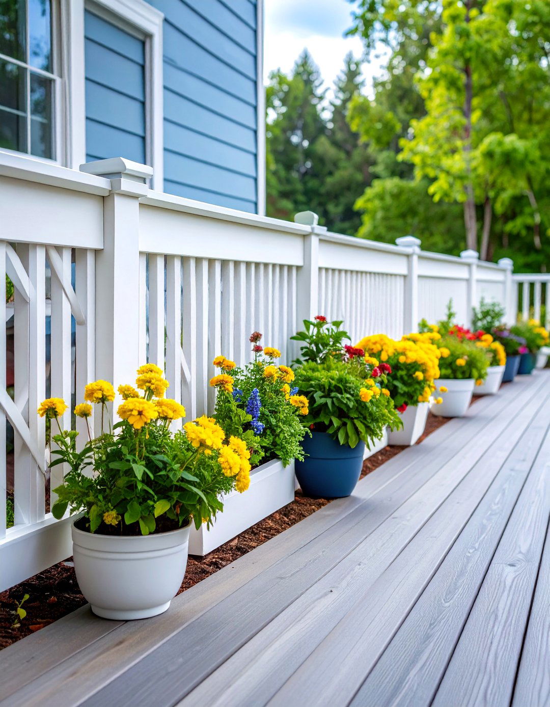 Vinyl Lattice Low Maintenance - 25 Deck Skirting Ideas