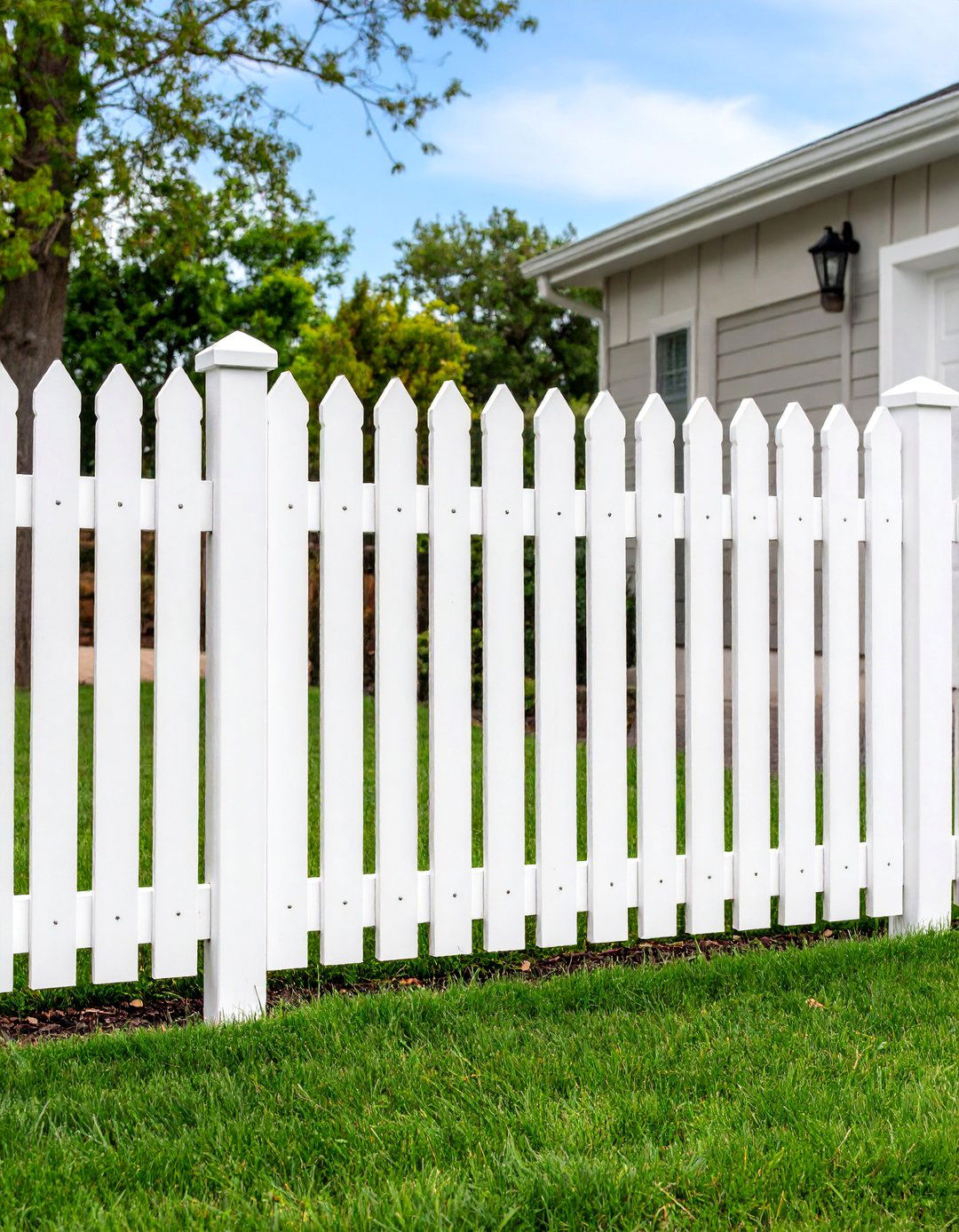 Vinyl Picket Dog Fence System - 25 Dog Fence Ideas