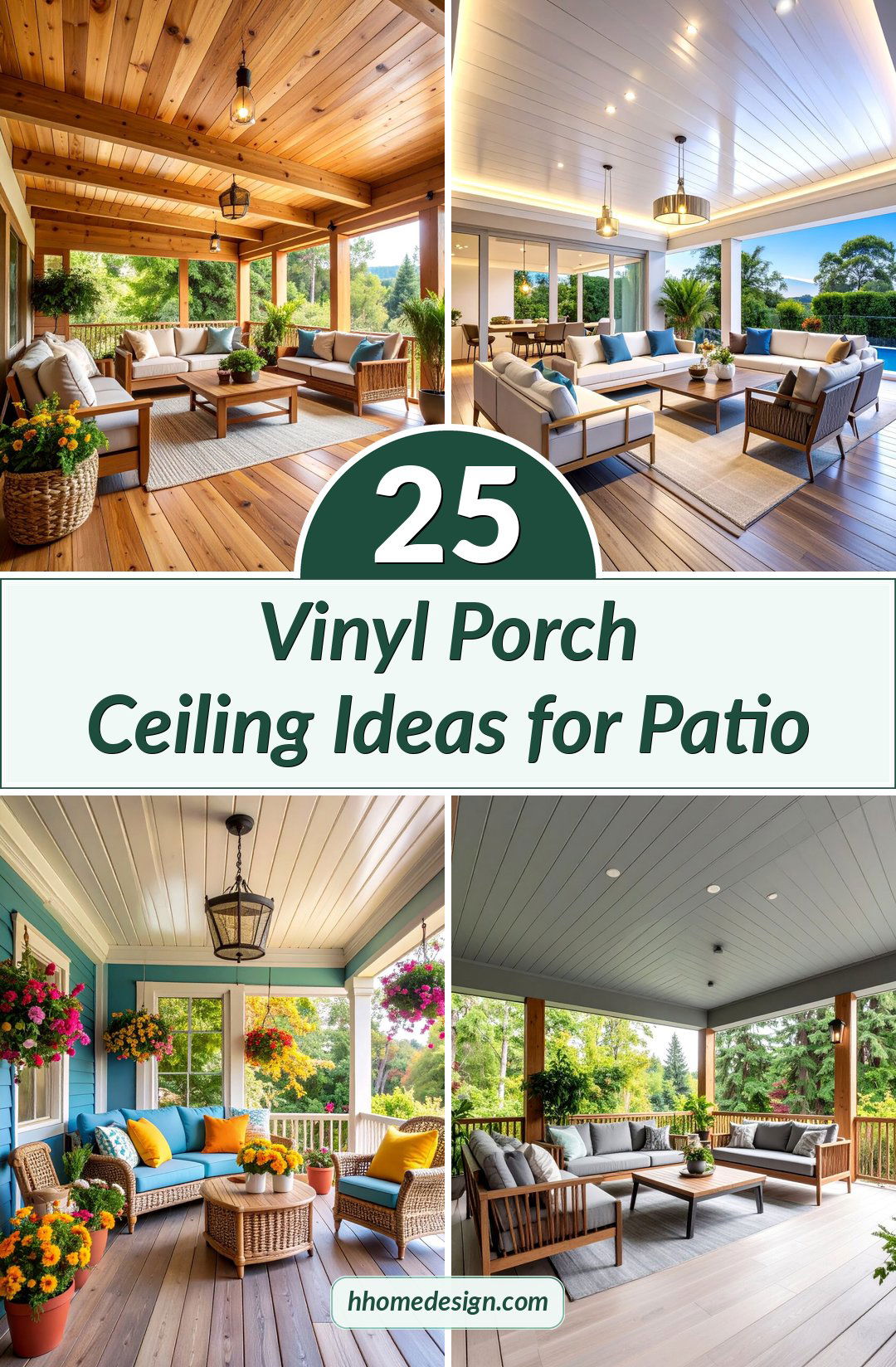 25 Vinyl Porch Ceiling Ideas for Patio