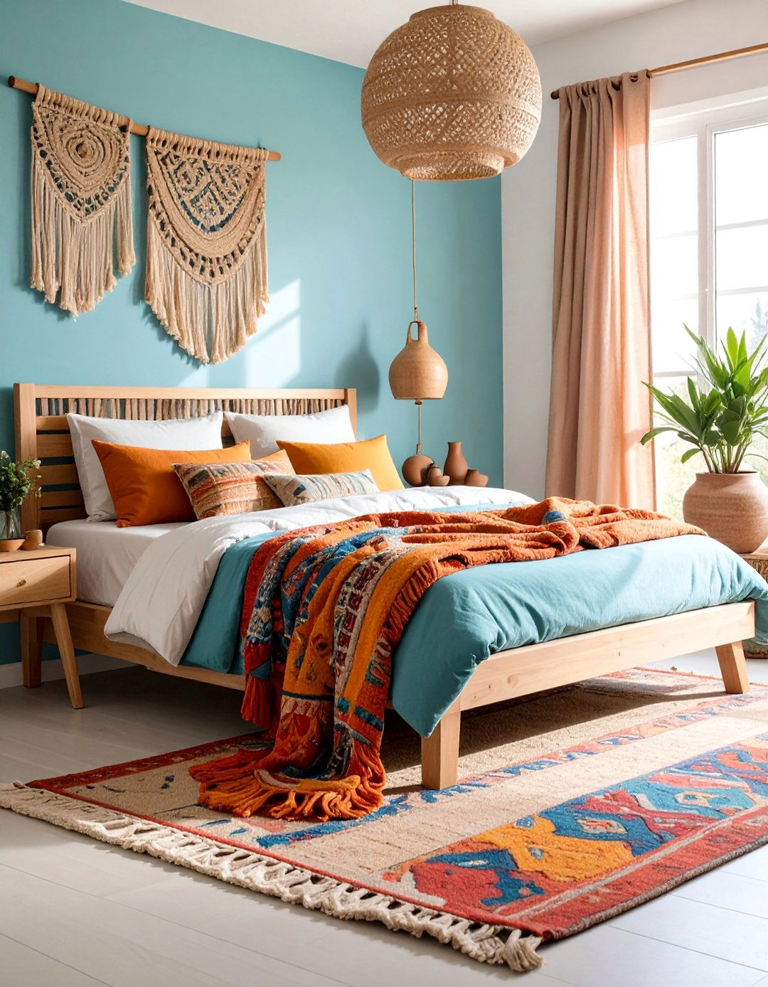 Wabi Sabi Guest Room with Handmade Textile Elements - 25 Wabi Sabi Interior Design Ideas