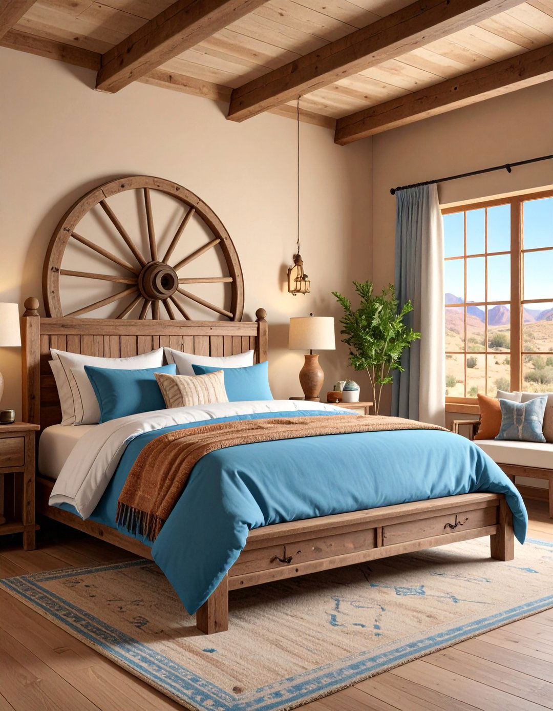 Wagon Wheel Bedroom - 25 Western Bedroom Ideas
