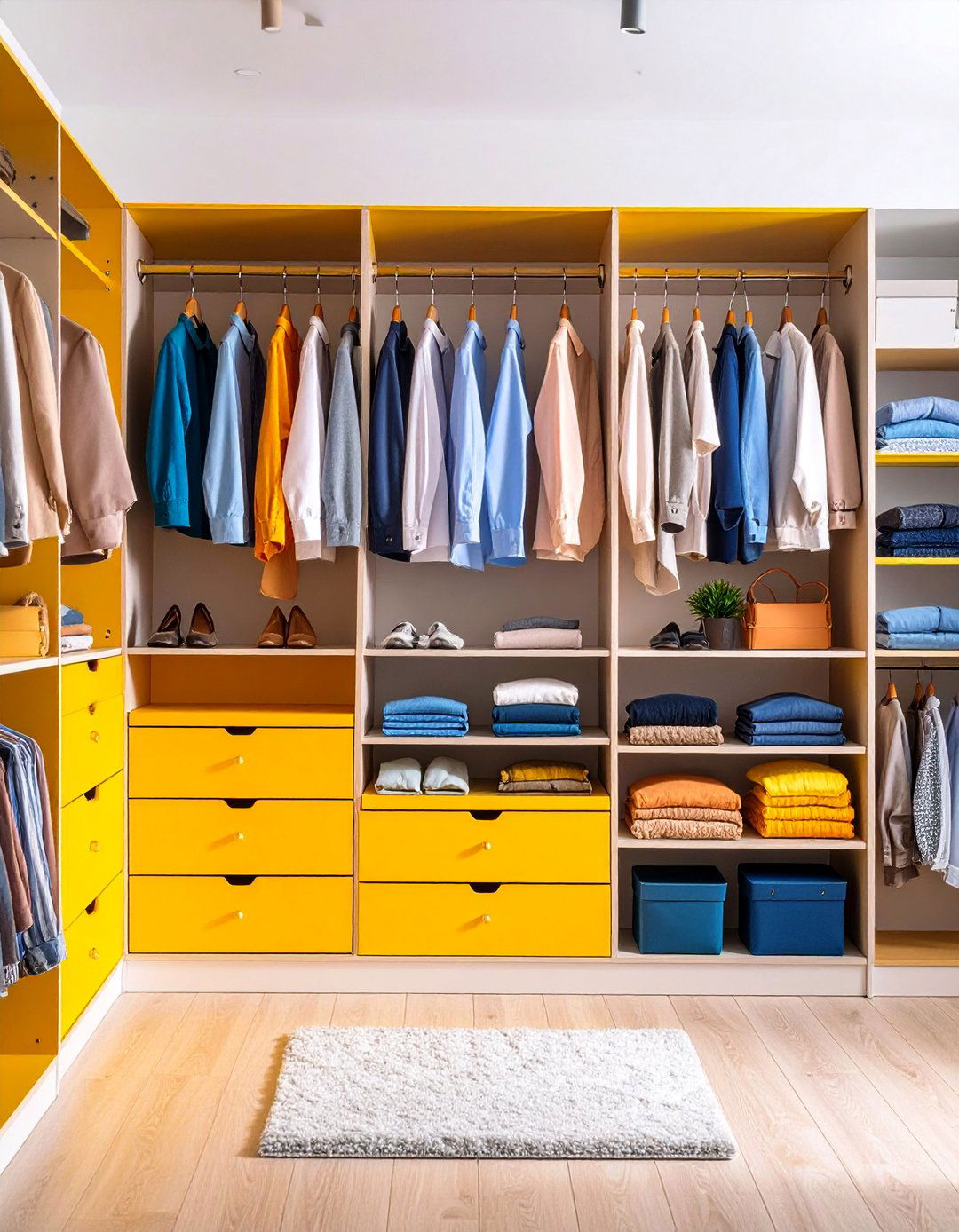Walk In Closet with Seasonal Storage Rotation - 25 Walk in Closet Ideas
