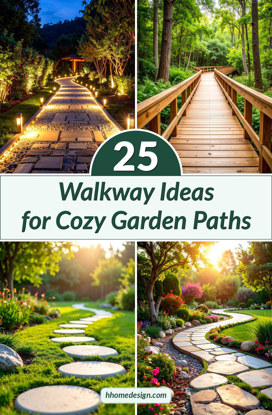 25 Walkway Ideas for Cozy Garden Paths