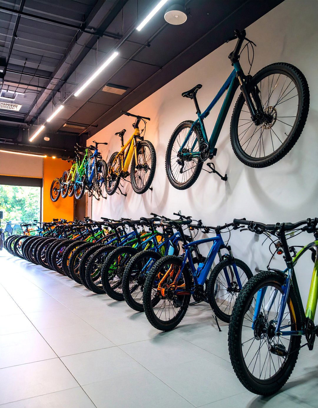 Wall Mounted Bike Display Storage - 25 Garage Bike Storage Ideas