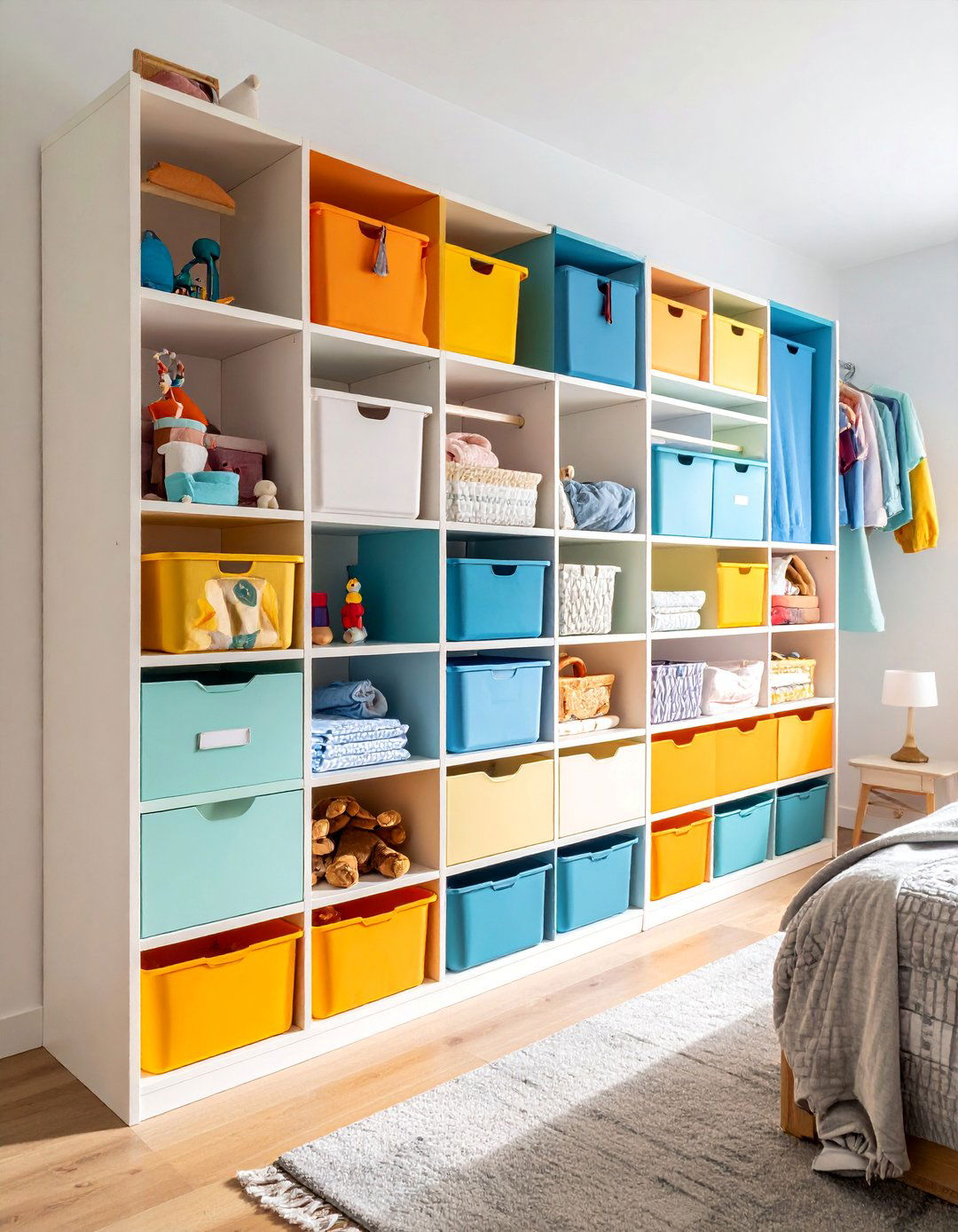 Wall Mounted Bin Cascade System - 25 Lego Storage Ideas