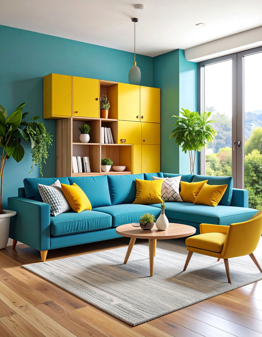 Wall Mounted Corner Storage Cabinets - 25 Living Room Storage Ideas