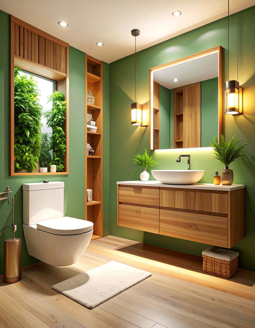 Wall Mounted Fixture Gallery - 25 Hallway Bathroom Ideas