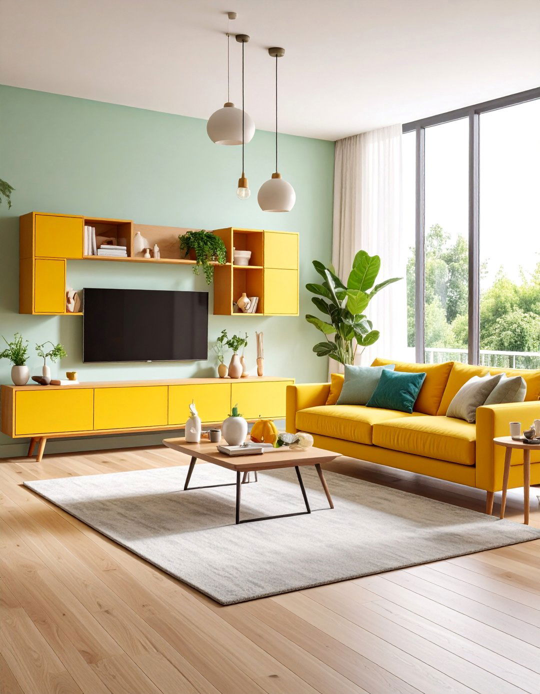 Wall Mounted Media Console Systems - 25 Living Room Storage Ideas