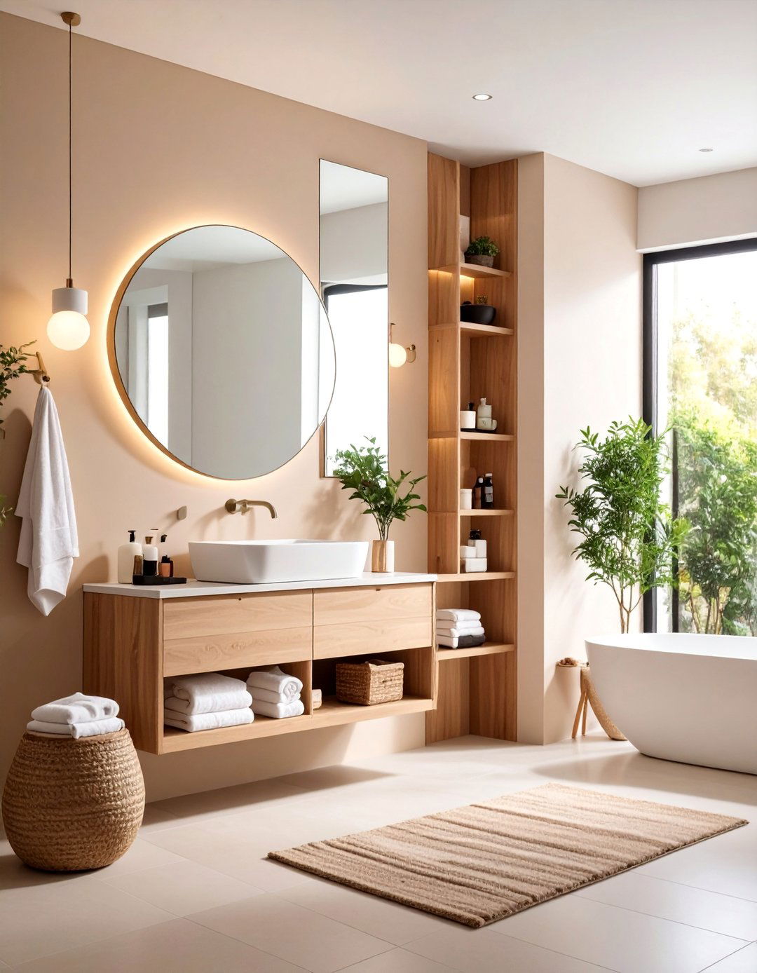 Wall Mounted Medicine Cabinet with Mirror Storage - 25 Bathroom Cabinet Ideas