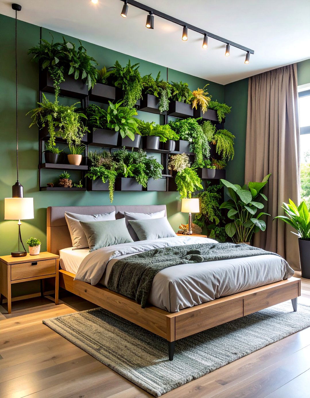Wall Mounted Plant Garden System - 25 Bedroom Wall Decor Ideas