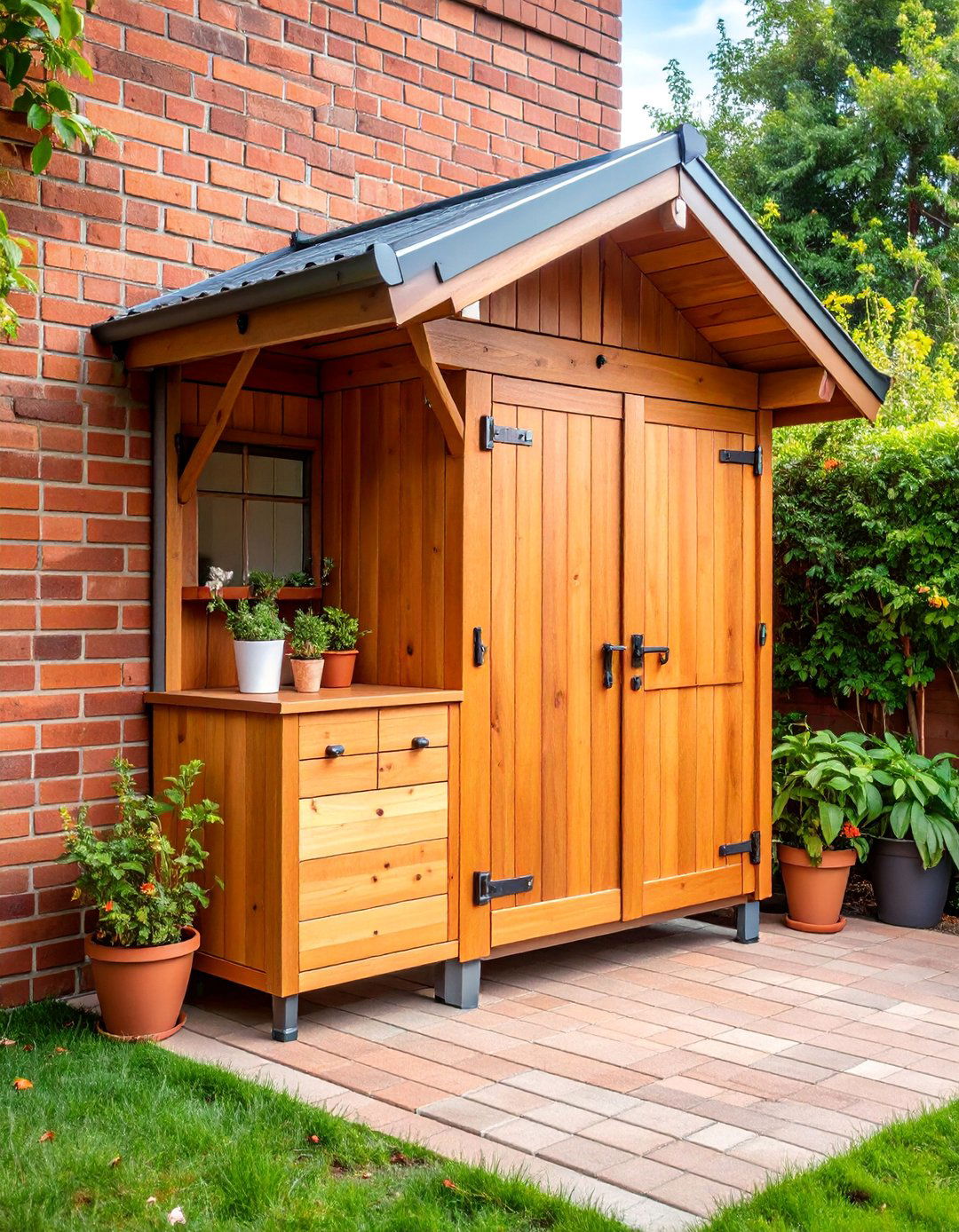 Wall Mounted Urban Wood Shed - 25 wood shed ideas