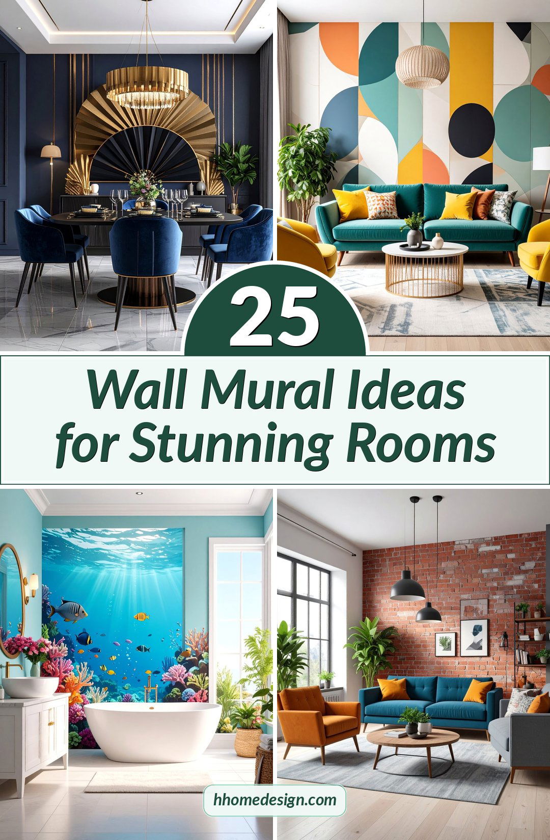 25 Wall Mural Ideas for Stunning Rooms