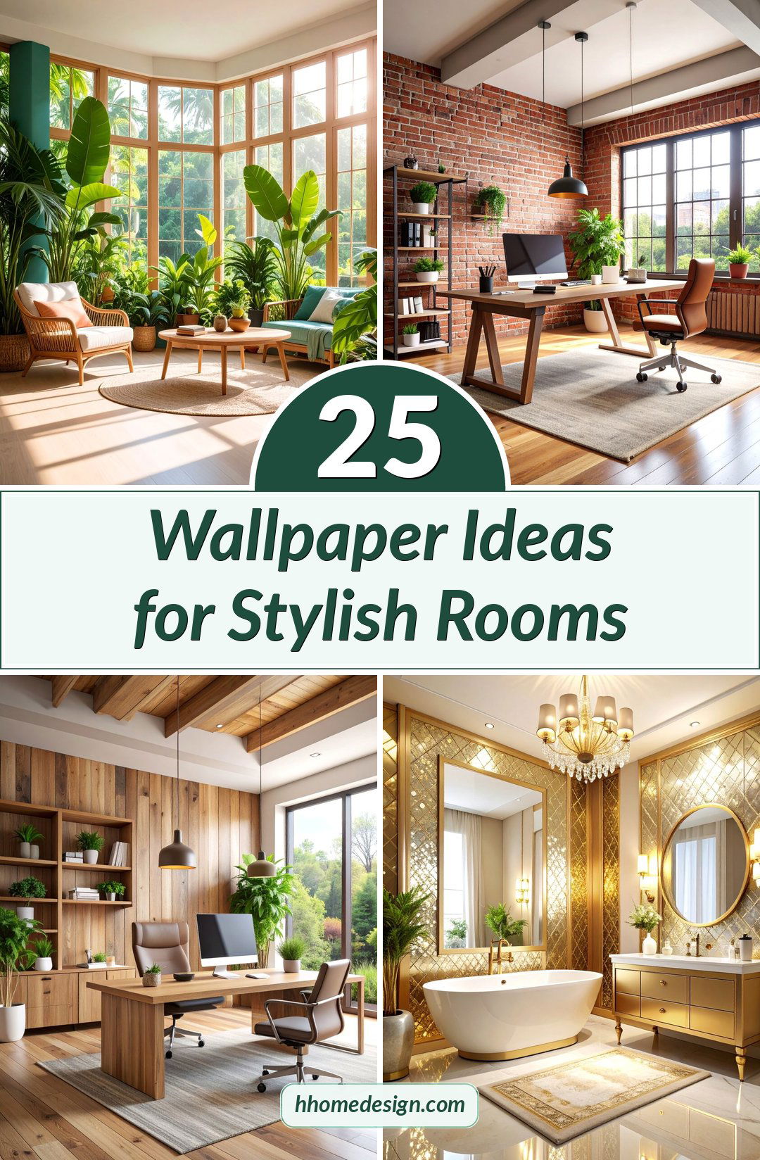 25 Wallpaper Ideas for Stylish Rooms