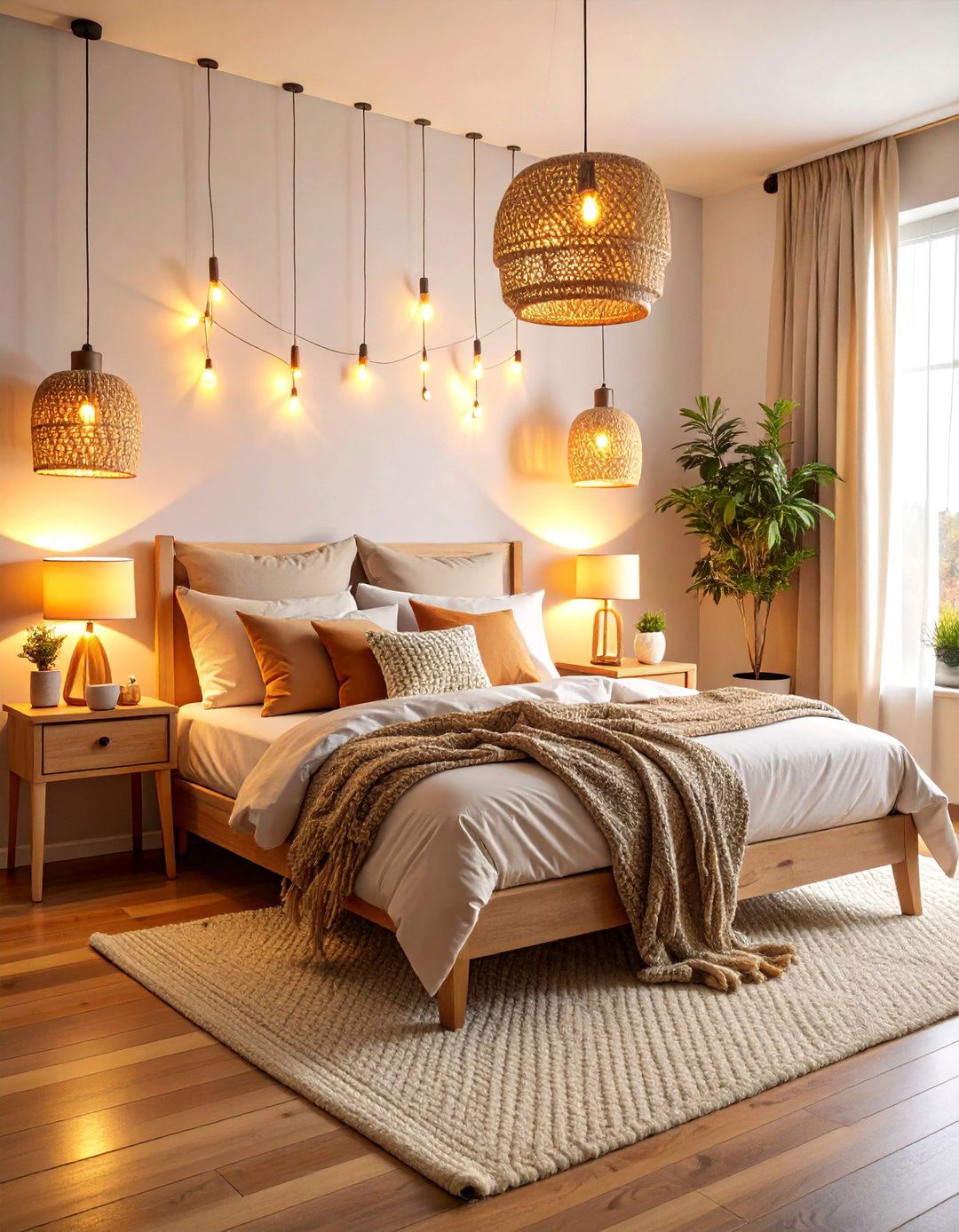 Warm Ambient Lighting Scheme - 25 Cozy Bedroom Ideas